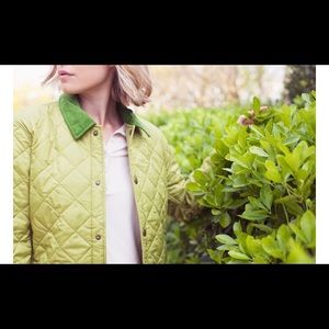 Spinach green Barbour x Pantone women’s jacket.